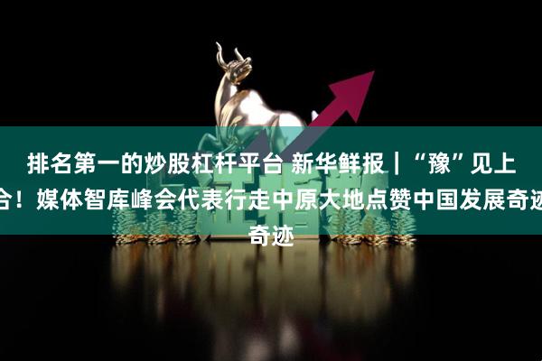 排名第一的炒股杠杆平台 新华鲜报｜“豫”见上合！媒体智库峰会代表行走中原大地点赞中国发展奇迹