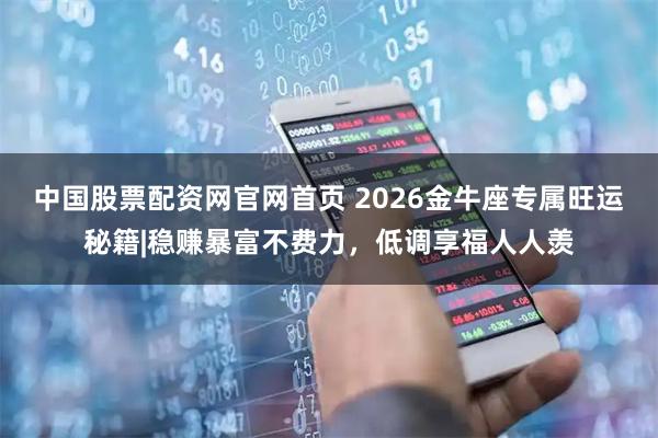 中国股票配资网官网首页 2026金牛座专属旺运秘籍|稳赚暴富不费力，低调享福人人羡
